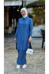 4471 - Tesettür İkili Takım Mavi̇-J3