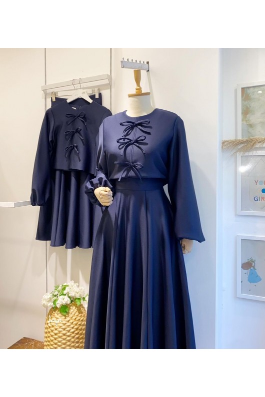 44125 - Tesettür İkili Takım Laci̇vert 44125 - Tesettür İkili Takım Laci̇vert