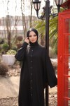4503  Keten Uzun Tunik Si̇yah-J-7