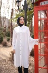 4503 -Keten Uzun Tunik Beyaz- J-7