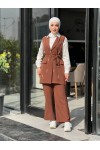 44110 - Tesettür İkili Takım Kahverengi̇-K8 44110 - Tesettür İkili Takım Kahverengi̇-K8
