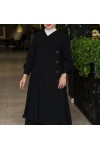 4530 - Etekli Tesettür İkili Takım Si̇yah-Z16 4530 - Etekli Tesettür İkili Takım Si̇yah-Z16