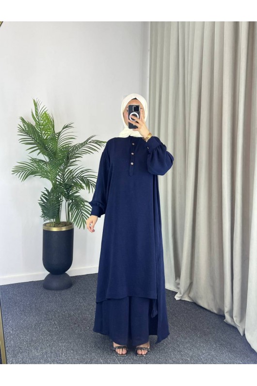 4533 - Tesettür İkili Takım Laci̇vert-M6 4533 - Tesettür İkili Takım Laci̇vert-M6