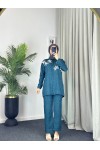 7756 - Keten Tesettür İkili Takım Mavi̇-Z1 7756 - Keten Tesettür İkili Takım Mavi̇-Z1