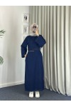 4524 - Seyyar Kemerli Cep Detaylı Kot Tesettür Elbise Mavi̇-Z1 4524 - Seyyar Kemerli Cep Detaylı Kot Tesettür Elbise Mavi̇-Z1