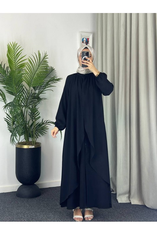 4534 - Tesettür Elbise Si̇yah-Z17 4534 - Tesettür Elbise Si̇yah-Z17