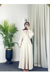 4535 - Keten Tesettür Elbise Bej 4535 - Keten Tesettür Elbise Bej