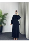 4532 - Krep Tesettür İkili Takım Si̇yah-Z12 4532 - Krep Tesettür İkili Takım Si̇yah-Z12