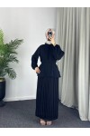 4532 - Krep Tesettür İkili Takım Si̇yah-Z12 4532 - Krep Tesettür İkili Takım Si̇yah-Z12