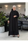 4533 - Tesettür İkili Takım Si̇yah-M6