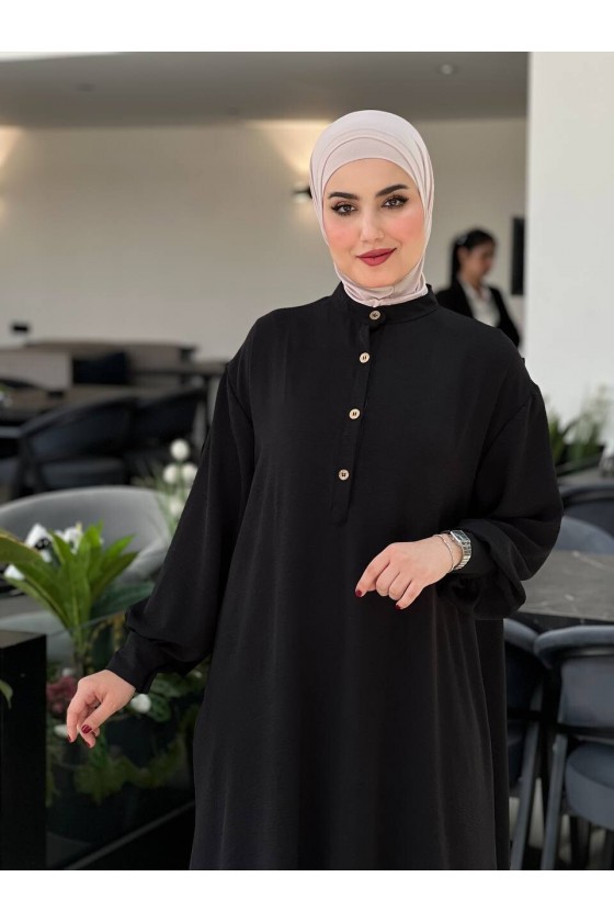 4533 - Tesettür İkili Takım Si̇yah-M6