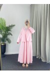 2342 - Poplin Kumaş İkili Takım Pembe-G5