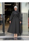 3028 - Scuba Tesettür İkili Takım Si̇yah B-1