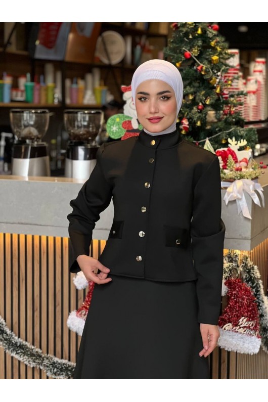 44129 - Scuba Tesettür Takım Si̇yah-I10