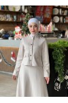 44129 - Scuba Tesettür Takım Bej-I10