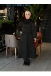 44137 - Detaylı Tesettür Takım Si̇yah-A20
