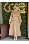 44137 - Detaylı Tesettür Takım Bej-A20
