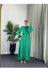4536 - Kemerli Tesettür Elbise Yeşi̇l 4536 - Kemerli Tesettür Elbise Yeşi̇l