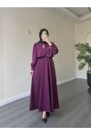 21230 - Bolerolu Gold Düğmeli Elbise Takım Mor 21230 - Bolerolu Gold Düğmeli Elbise Takım Mor